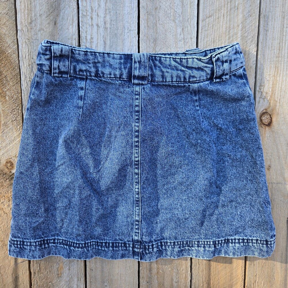 Francesca's Blue Rain Denim Skirt Embroidered Mini Size XS Y2K 90s Retro NWT - Picture 2 of 8